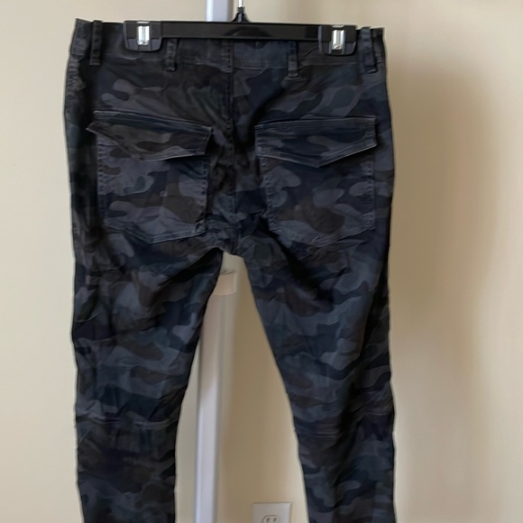 Nili Lotan Charcoal Camo Ankle Cropped French Military Pants Womens, size US 0 - Picture 13 of 14